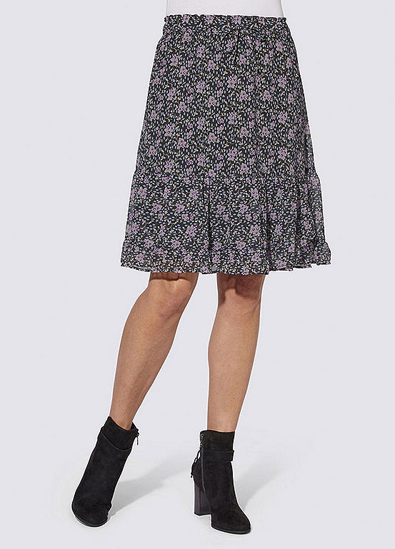 Witt Floral Print Flounce Skirt