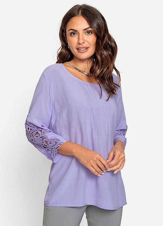Kaleidoscope Tops And Blouses 2026.Witt Lace Sleeve Blouse | Kaleidoscope