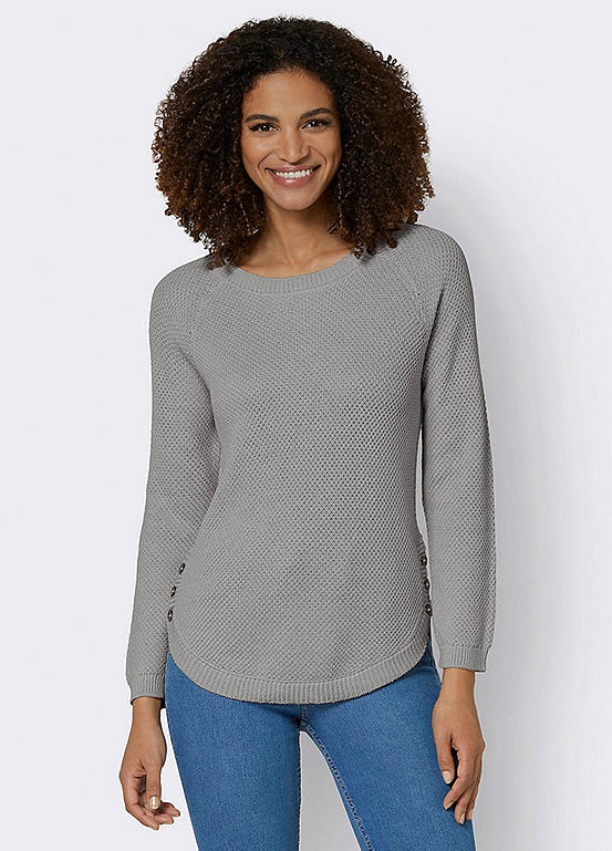 Witt Round Neck Pattern Knit Jumper | Kaleidoscope