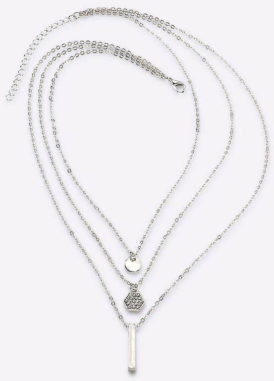 Witt Trio-Pendant Chain Necklace