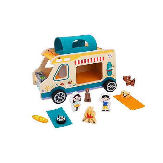 Wooden Camping Rv Playset 