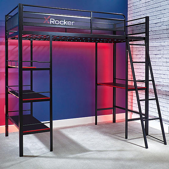 X Rocker Fortress Gaming Bunk Bed Kaleidoscope