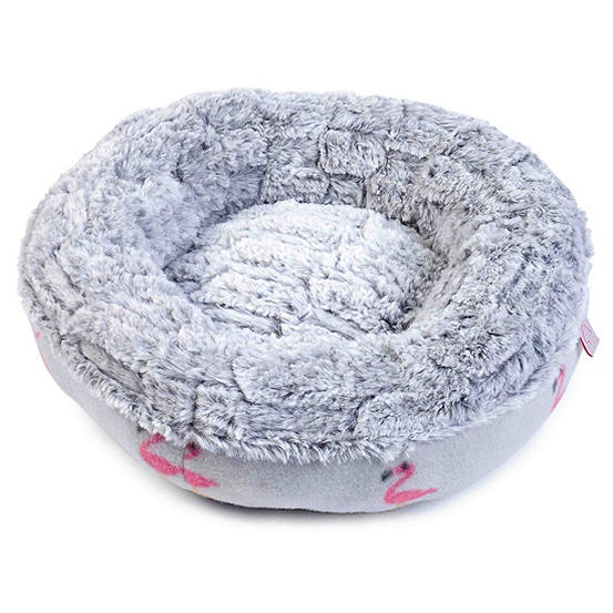 ZOON Floating Flamingo Donut Cat Bed