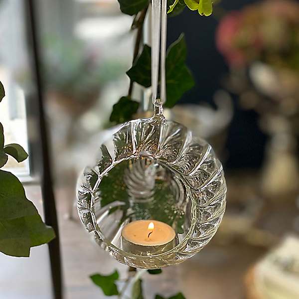 borosil tea light hanging