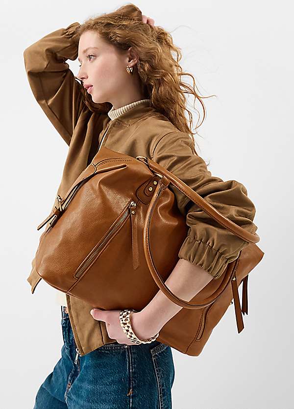 Accessorize Double Zip Shoulder Bag | Kaleidoscope