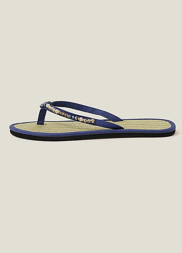 Accessorize seagrass flip flops online