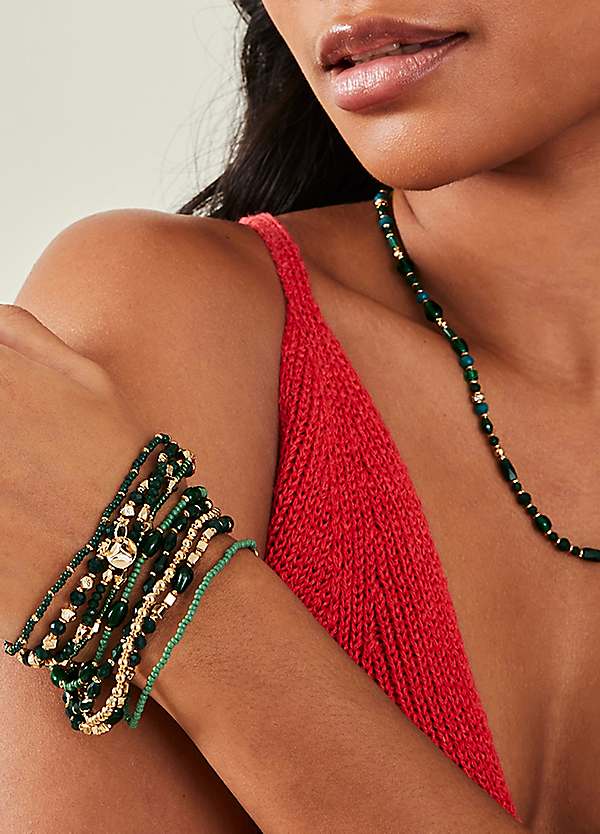 Beaded stretch bracelets discount