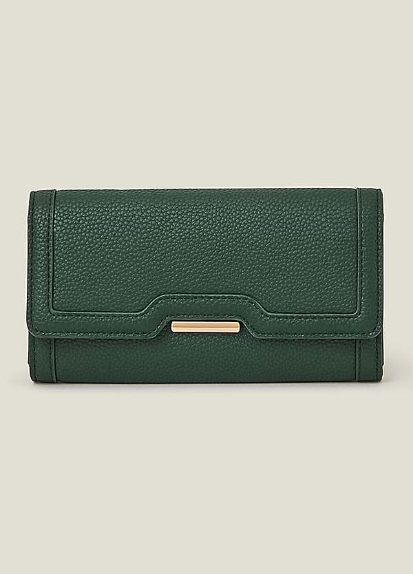 Accessorize Metal Detail Faux Leather Purse