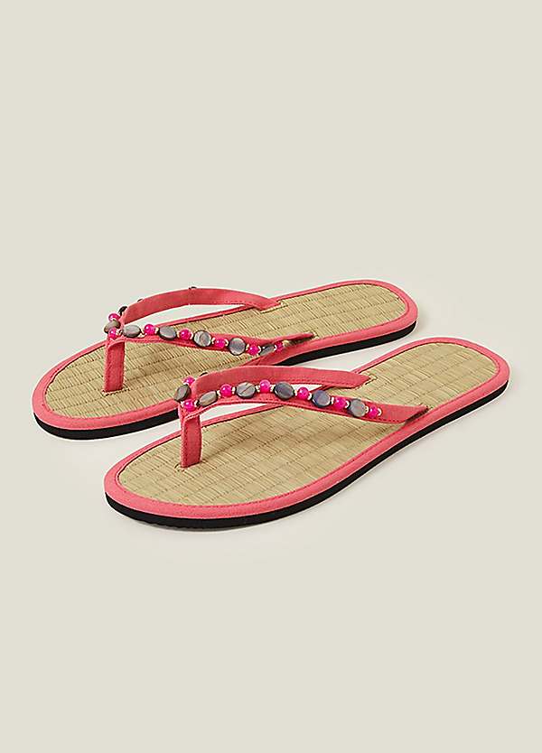 Accessorize Moonstone Seagrass Flip Flops