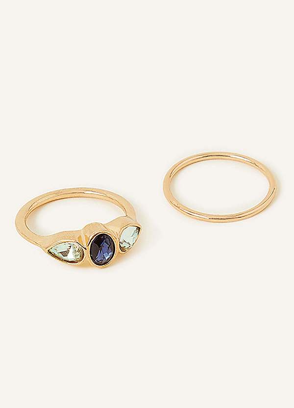 Gem on sale stacking rings