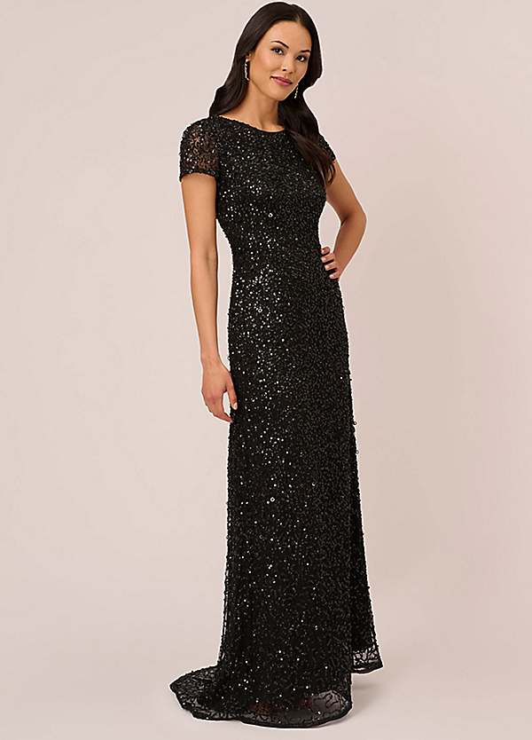 Adrianna papell evening hot sale gown