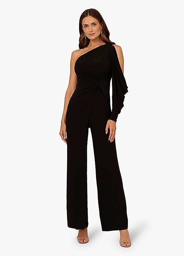 Adrianna Papell Cold Shoulder Jumpsuit Kaleidoscope