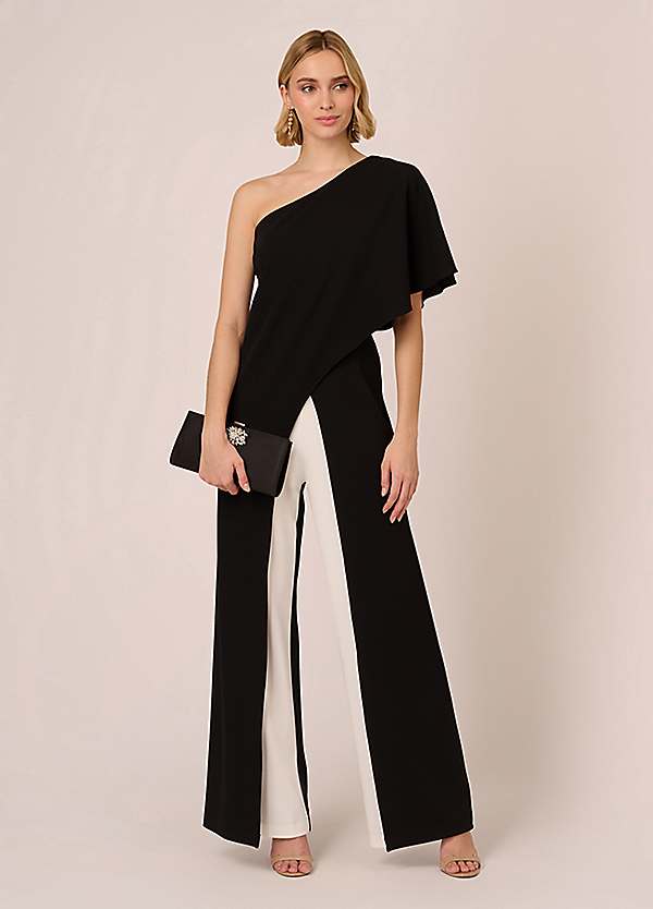 Adrianna Papell Colourblock Overlay Jumpsuit Kaleidoscope