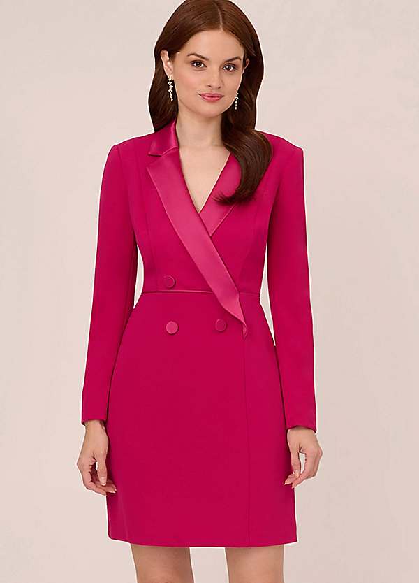 Adrianna papell tuxedo sheath dress sale