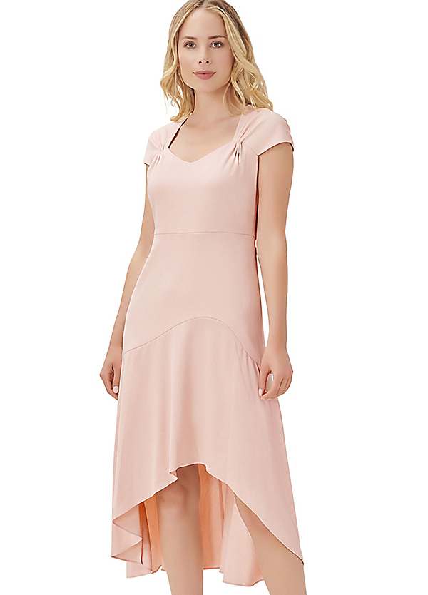 Adrianna Papell Divine Crepe High Low Dress