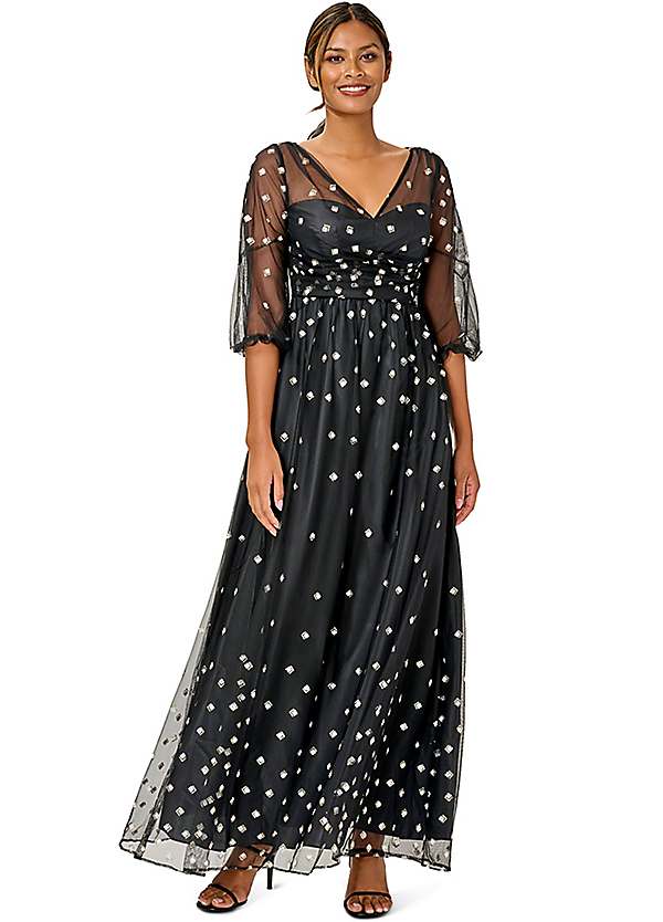 Adrianna papell shop polka dot dress