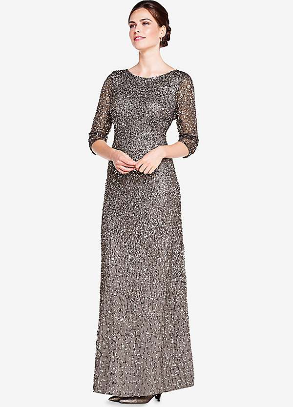 Adrianna papell embellished outlet mermaid gown