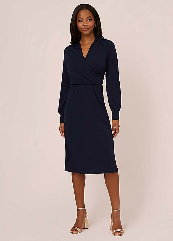 Long Sleeves Papell Dresses French Novelty: Adrianna Papell