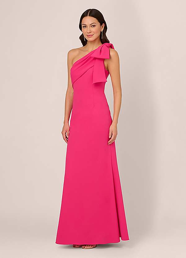 Adrianna Papell Stretch Crepe Maxi Dress