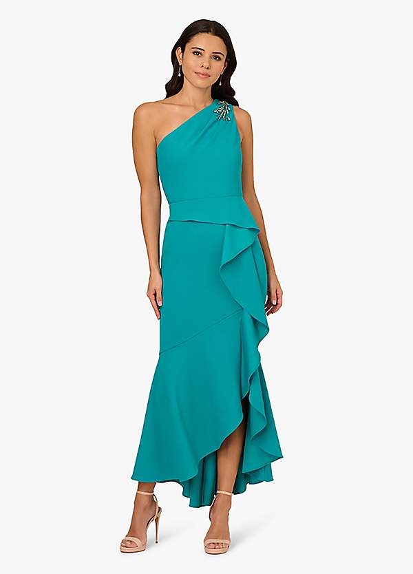 Halterneck Dress Adrianna Papell Cowl Crepe Dress Adrianna Papell