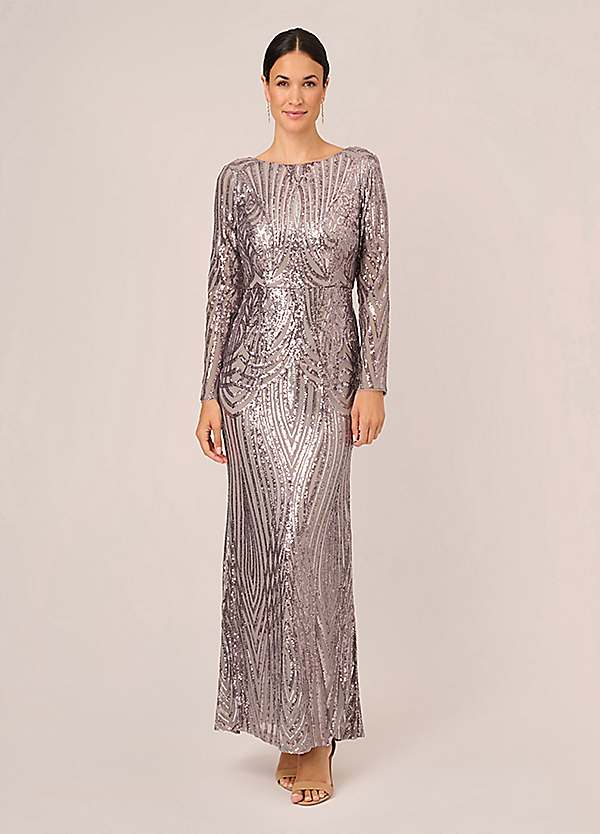 Adrianna Papell Studio Sequin Mermaid Gown