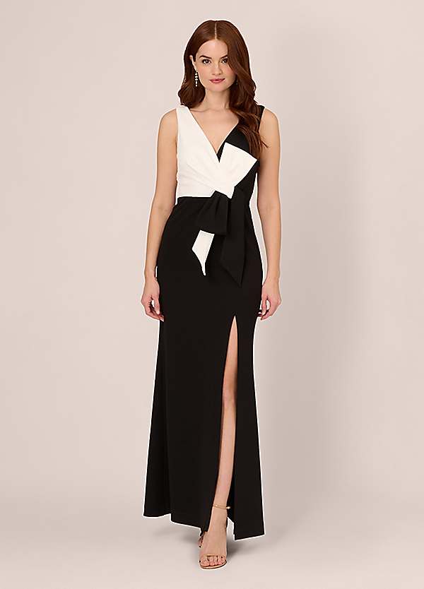 Adrianna Papell Two Tone Evening Gown