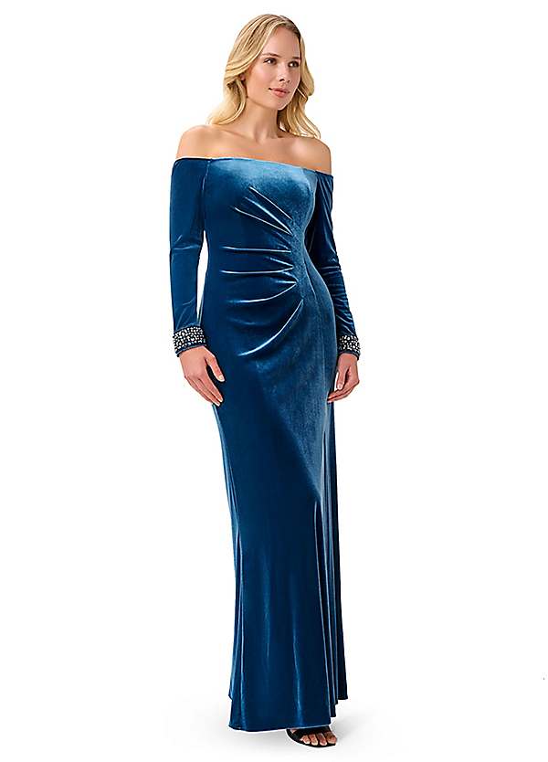 Adrianna papell best sale velvet gown