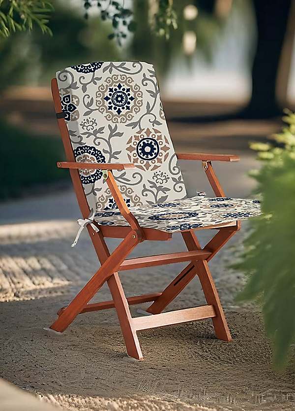 Alan Symonds Athens Full Chair Seat Pad Kaleidoscope