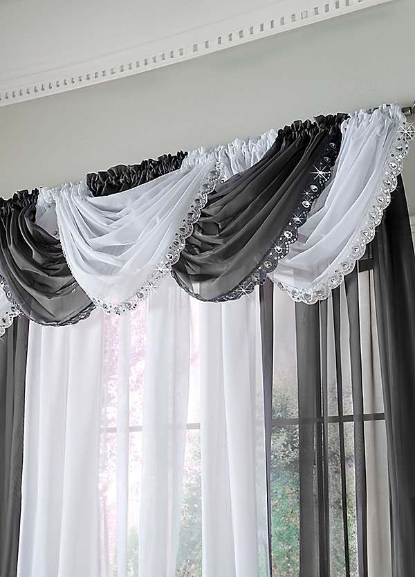 Voile swag ideas discount
