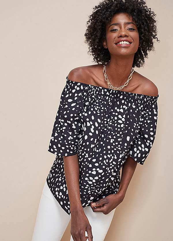 white bardot top next