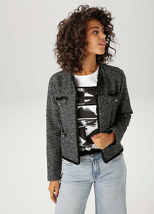 Aniston Decorative Button Short Jacket | Kaleidoscope