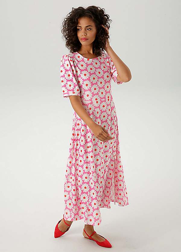 Aniston Floral Print Midi Dress | Kaleidoscope