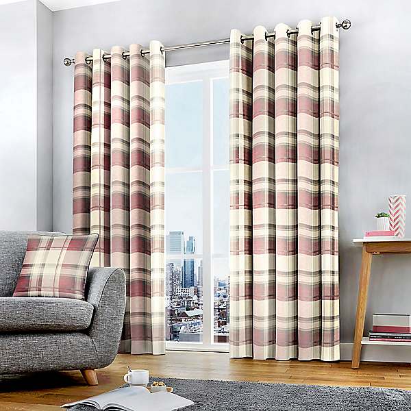 Balmoral Lined Eyelet Curtains By Kaleidoscope Kaleidoscope