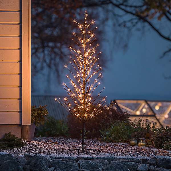 Outdoor christmas tree on sale with led lights