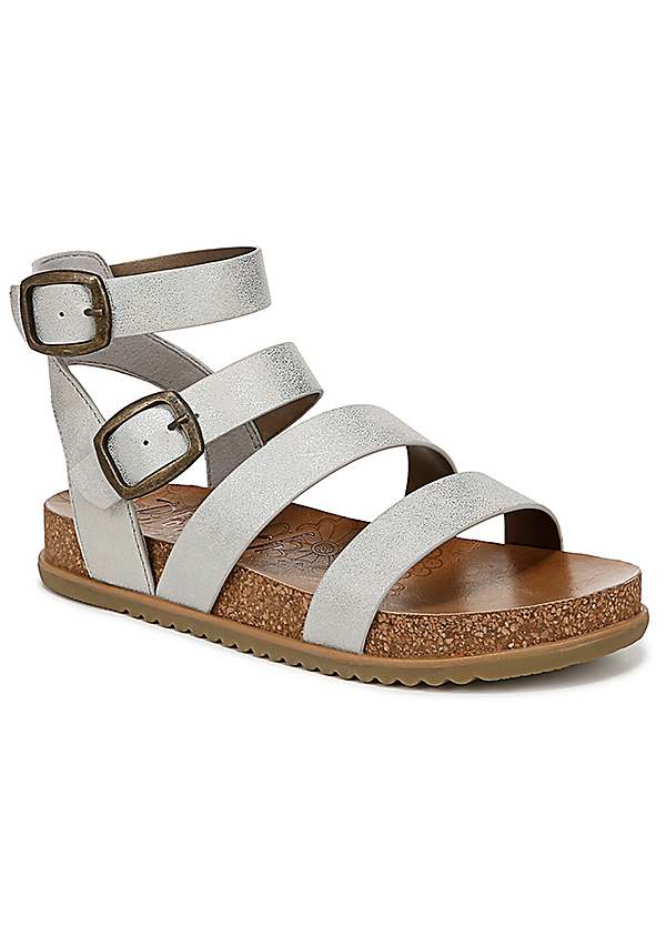 Blowfish Silver Fancy Regular Fit Gladiator Sandals Kaleidoscope