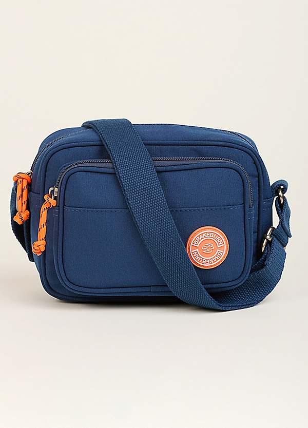 Brakeburn Classic Navy Medium Camera Crossbody Bag Kaleidoscope