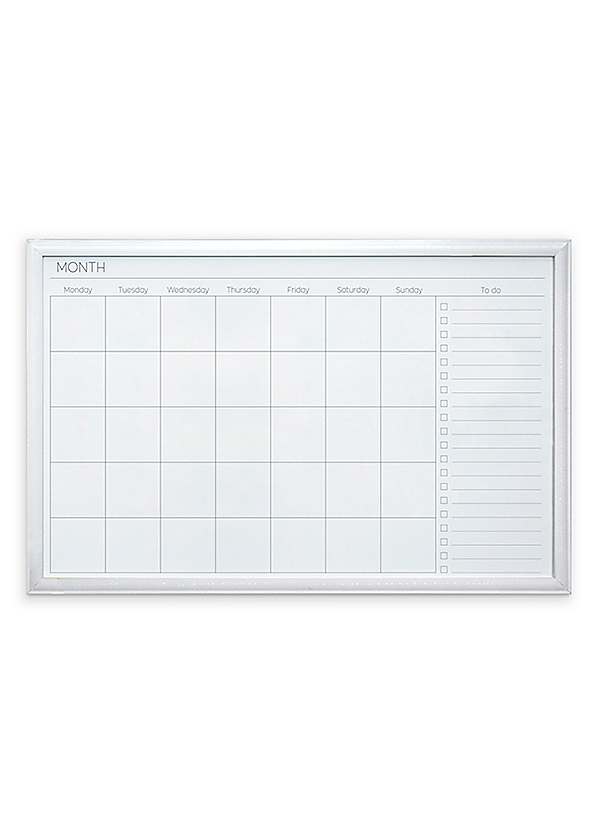 16.5" X 12" Magnetic Refrigerator Calendar - White Dry Erase Weekly/Monthly Planner Board 4 thumbnail image
