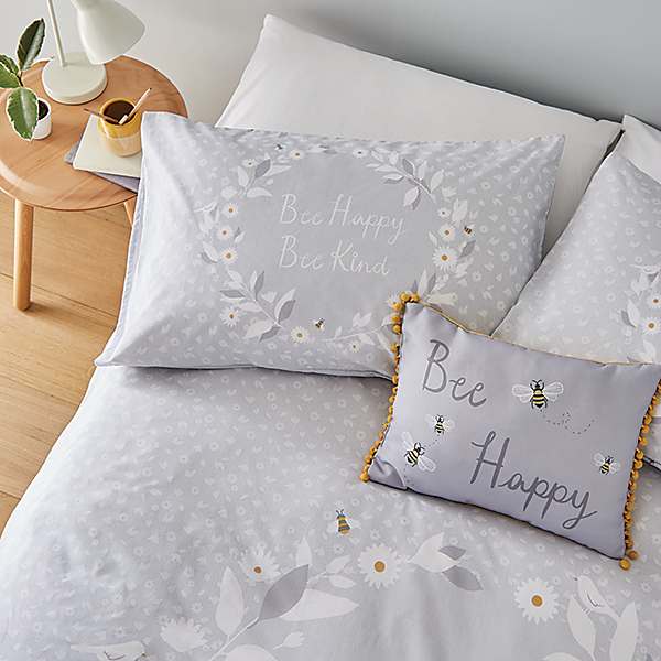 bee happy cushion