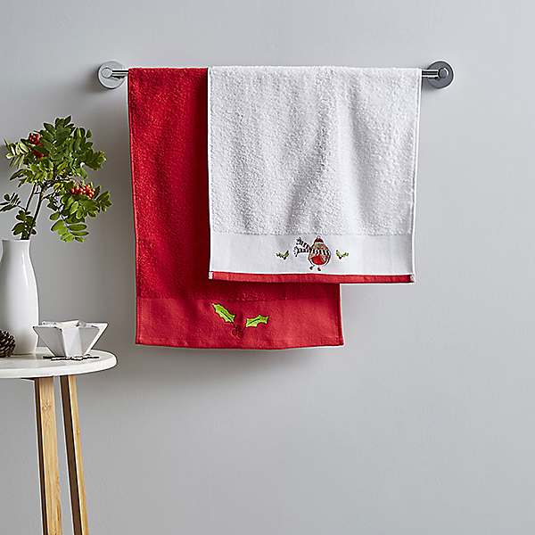 christmas bathroom towel sets