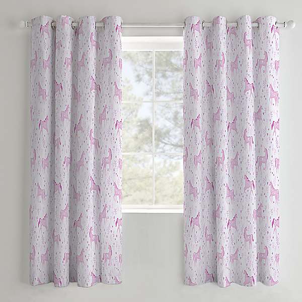 Catherine Lansfield Folk Unicorn Curtains