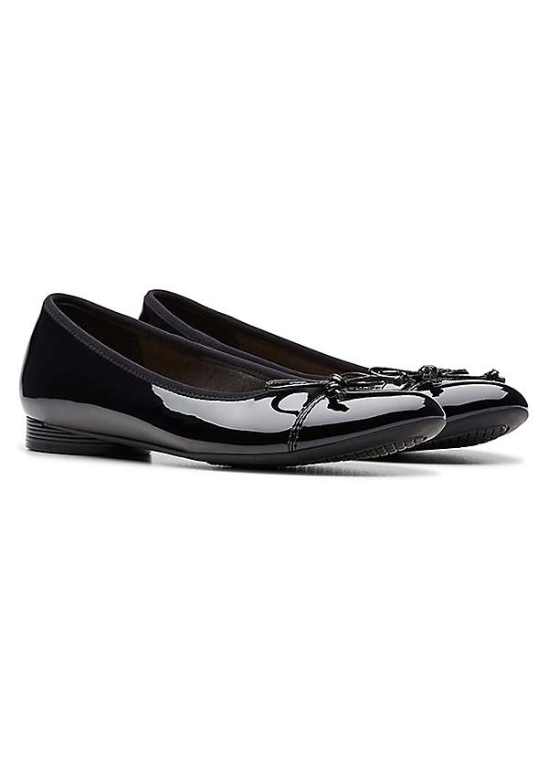 Clarks Collection Black Patent Loreleigh Rae Shoes Kaleidoscope