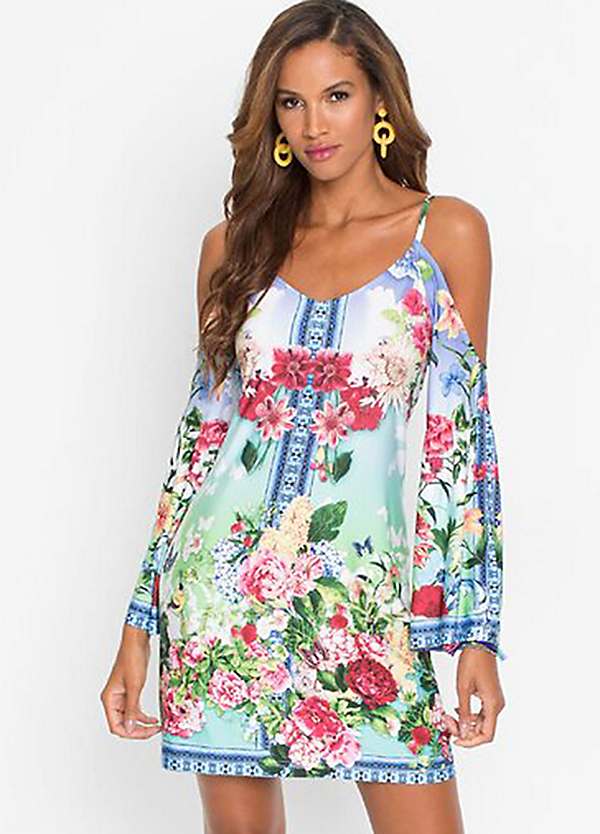 Kaleidoscope cold shoulder dress best sale