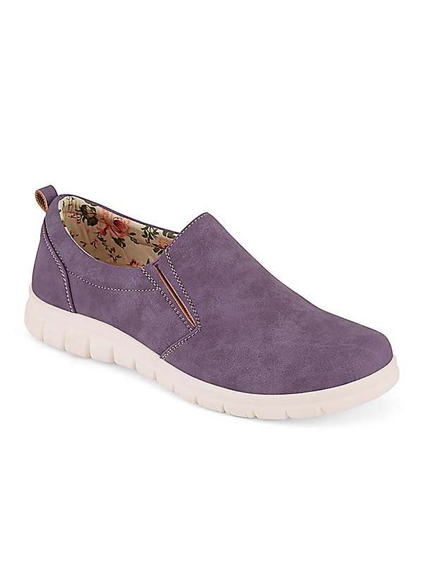 Cotton Traders Grape Slip-On Shoes Kaleidoscope