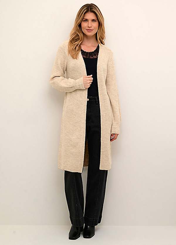 Long cream outlet cardigan