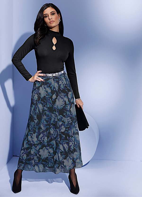 Creation L Print Maxi Skirt