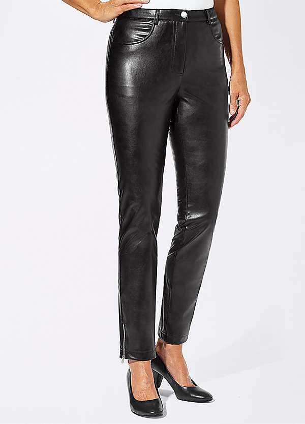 leather shiny trousers
