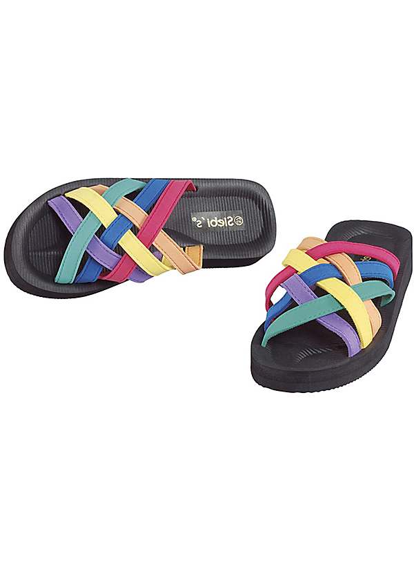 Strappy flip hot sale flops