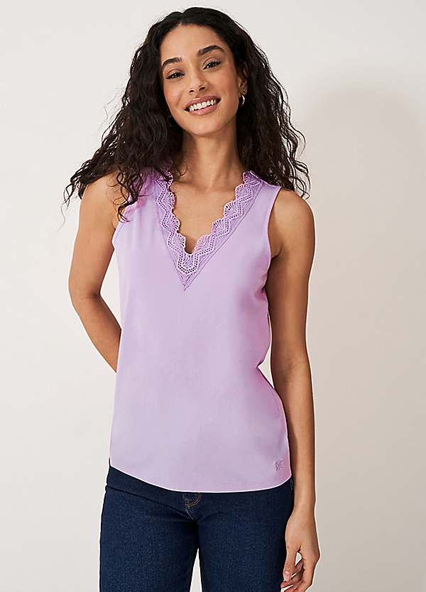 Crew Clothing Company Lace Insert Vest | Kaleidoscope