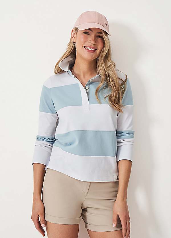 Freemans Crew Clothing Long Sleeve Polo RVCA Freeman Cord Print Ii