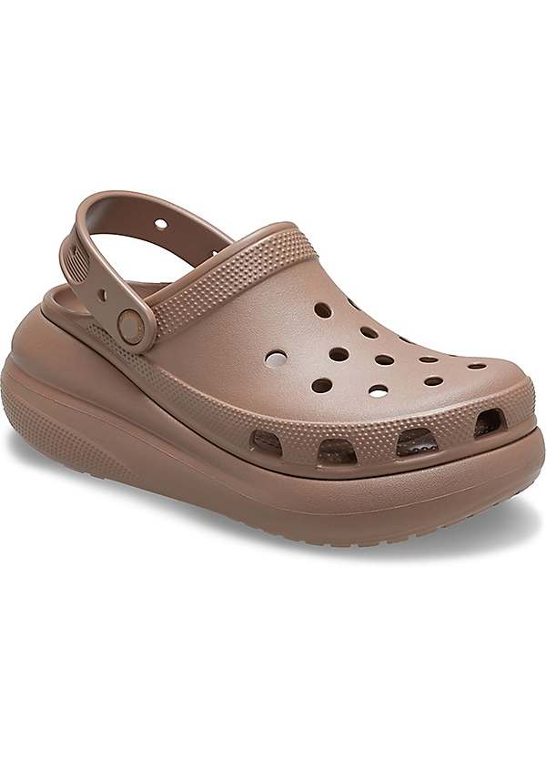 Crocs Brown Classic Crush Clogs